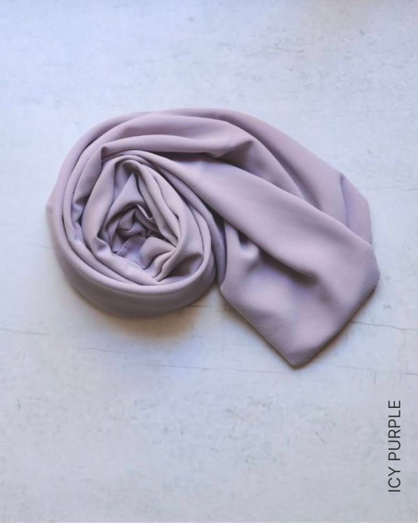 Shop Chiffon Hijabs & Shawls - Icy Purple Online | Modesty Hut