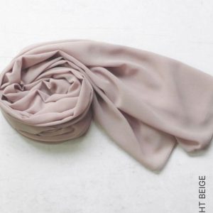 Shop Chiffon Hijabs & Shawls - Light Beige Online | Modesty Hut