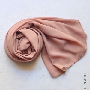 Shop Chiffon Hijabs & Shawls - Nude Peach Online | Modesty Hut