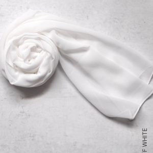 Shop Chiffon Hijabs & Shawls - Off White Online | Modesty Hut