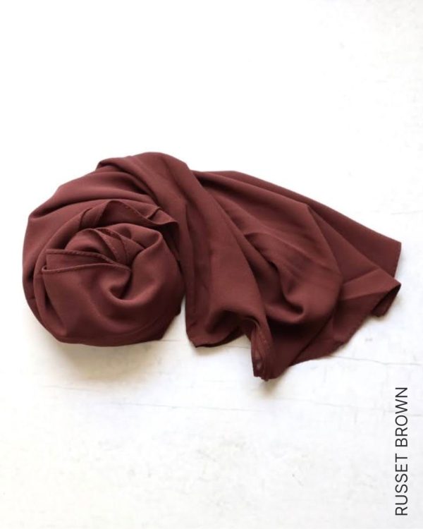 Shop Chiffon Hijabs & Shawls - Russet Brown Online | Modesty Hut