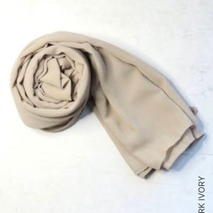 Shop Chiffon Hijabs & Shawls - Dark Ivory Online | Modesty Hut