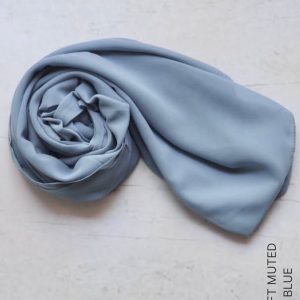Shop Chiffon Hijabs & Shawls - Soft Muted Blue Online | Modesty Hut