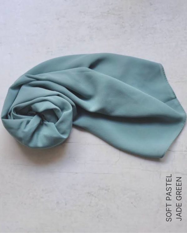 Shop Chiffon Hijabs & Shawls - Soft Pastel Jade Green Online | Modesty Hut