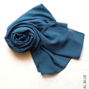 Shop Chiffon Hijabs & Shawls - Teal Blue Online | Modesty Hut
