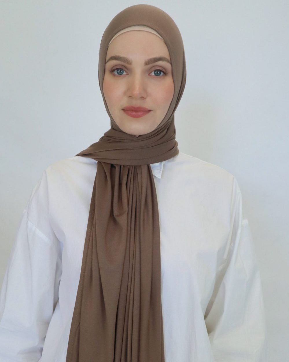 Shop Coffee Brown Jersey Hijabs Online