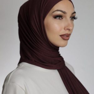 Large Modal Jersey Hijab Maroon
