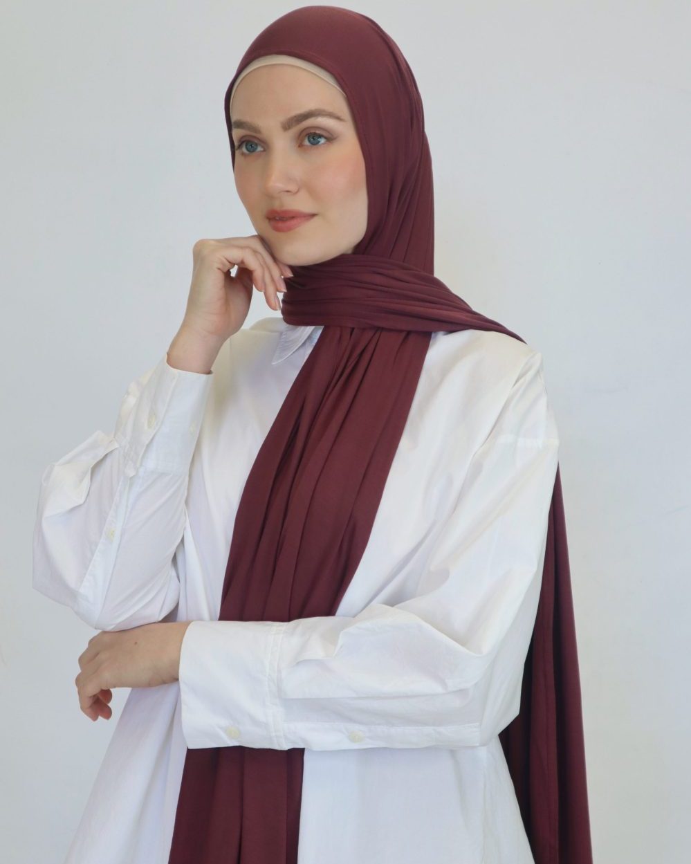 Shop Maroon Jersey Hijabs Online