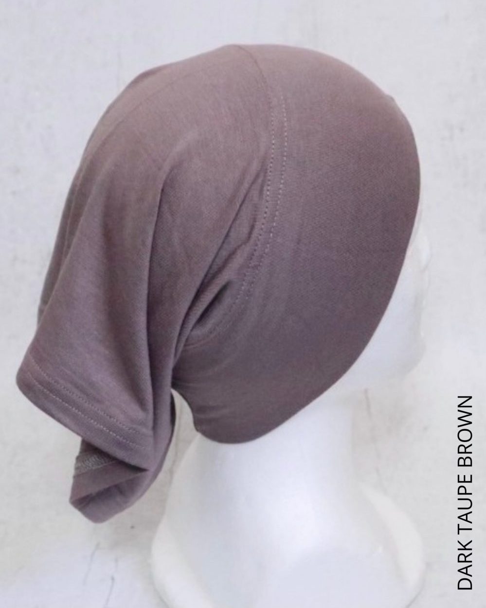 Hijab Head Cap Dark Taupe Brown
