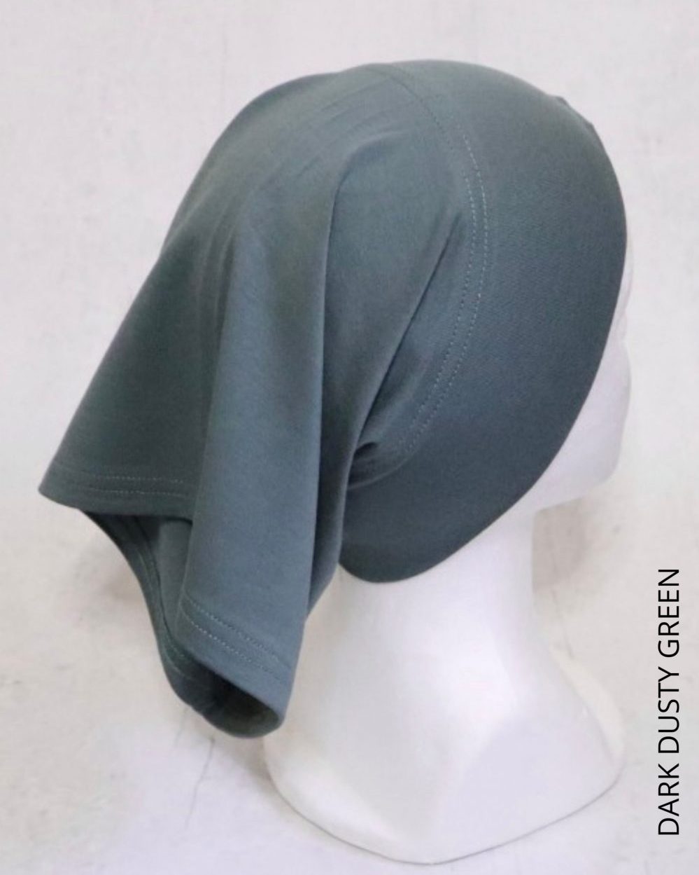 Hijab Head Cap Dark Dusty Green