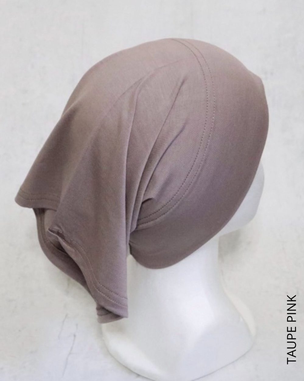 Hijab Head Cap Taupe Pink