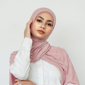 Dusty Pink Instant Jersey Hijab