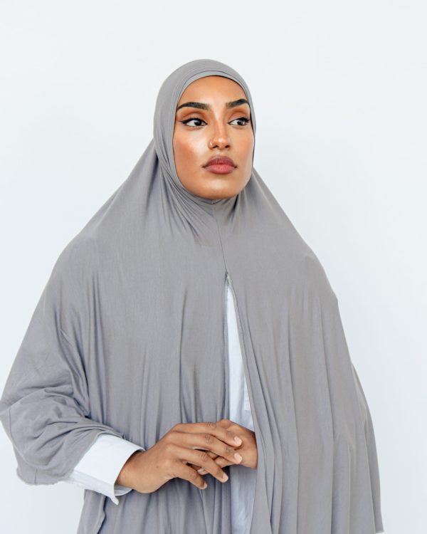 Grey Instant Jersey Hijab