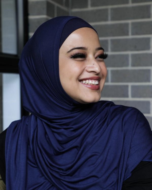 Navy Instant Jersey Hijab