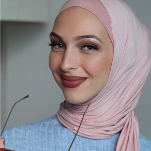 Modal Jersey Hijab Light Peach Pink