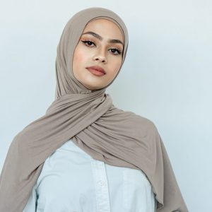 Shop Modal Jersey Hijabs & Shawls - Light Mocha Online | Modesty Hut