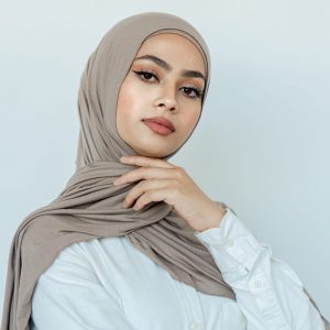 Modal Jersey Hijab Light Mocha