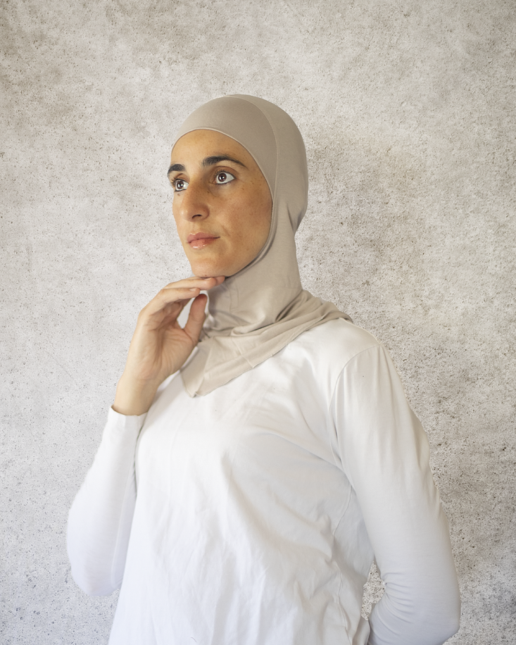 Ninja Hijab Underscarf Head Cap Latte