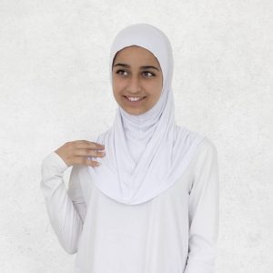 White One Piece Slip On Hijab