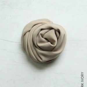 Shop Plain Chiffon Square Hijabs - Dark Ivory Online | Modesty Hut