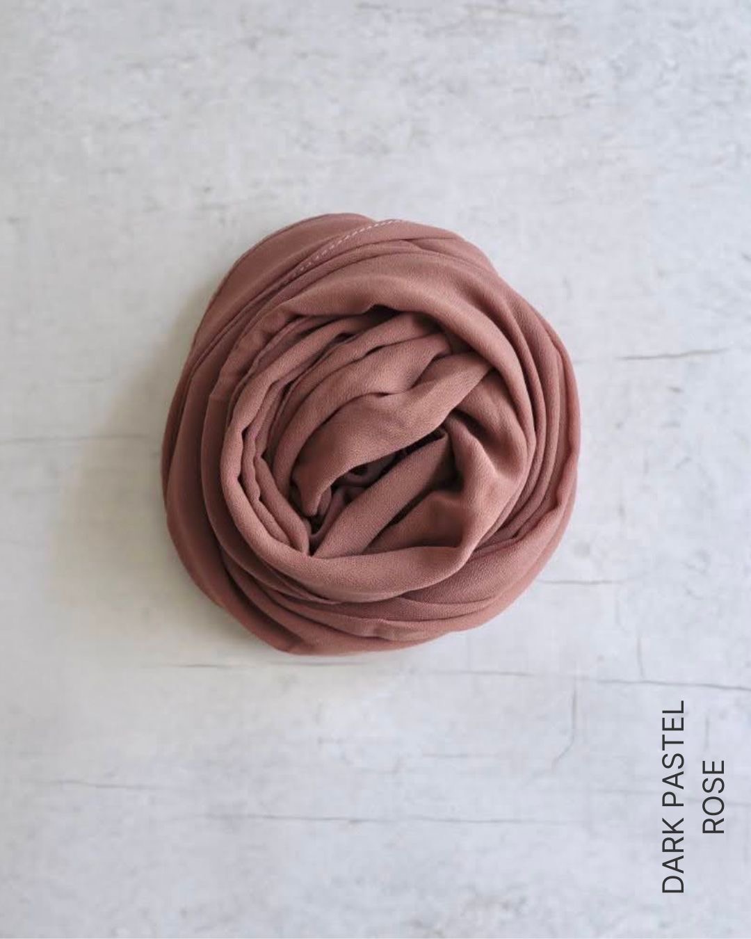 Shop Plain Chiffon Square Hijabs - Dark Pastel Rose Online | Modesty Hut