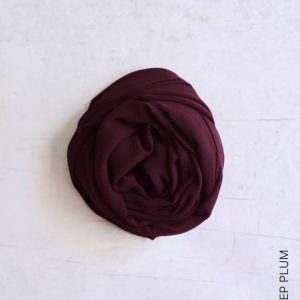 Shop Plain Chiffon Square Hijabs - Deep Plum Online | Modesty Hut
