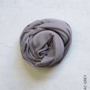 Shop Plain Chiffon Square Hijabs - Lilac Grey Online | Modesty Hut