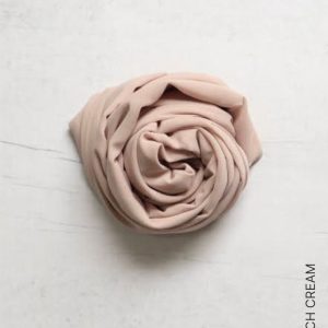 Shop Plain Chiffon Square Hijabs - Peach Cream Online | Modesty Hut