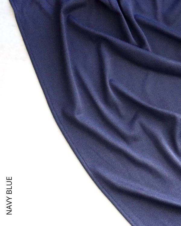 Shop Shimmer Ribbed Jersey - Navy Blue Hijabs & Shawls Online | Modesty Hut
