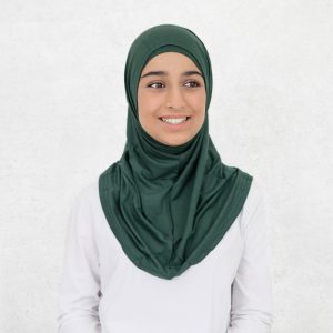 Bottle Green Slip On Hijab