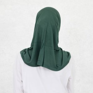 Bottle Green Slip On Hijab