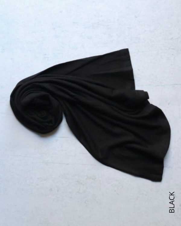 Black Slip On Hijab