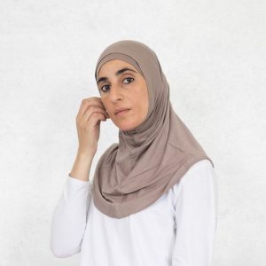 Dusty Mocha Two Piece Slip On Hijab