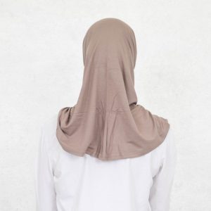 Dusty Mocha Two Piece Slip On Hijab