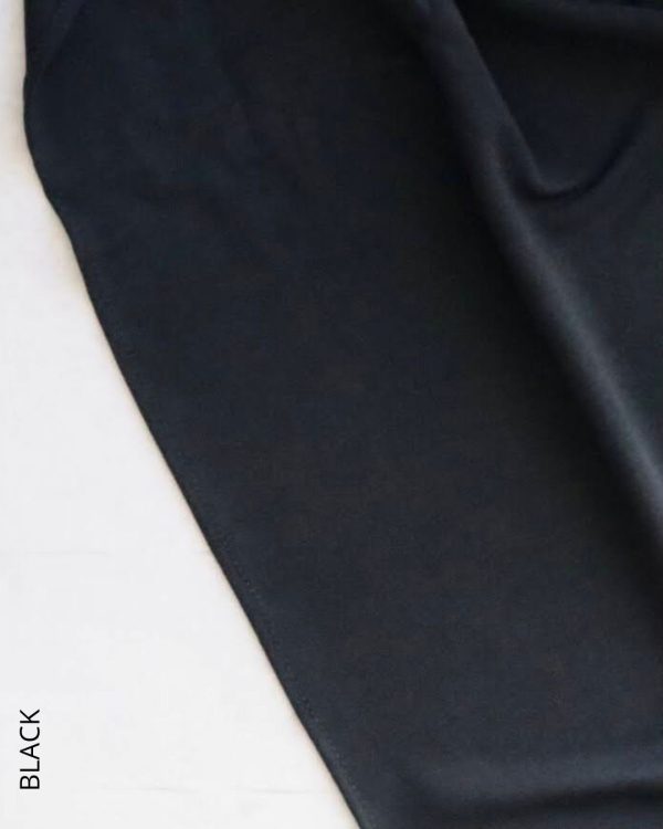 Shop Shimmer Ribbed Jersey - Black Hijabs & Shawls Online | Modesty Hut