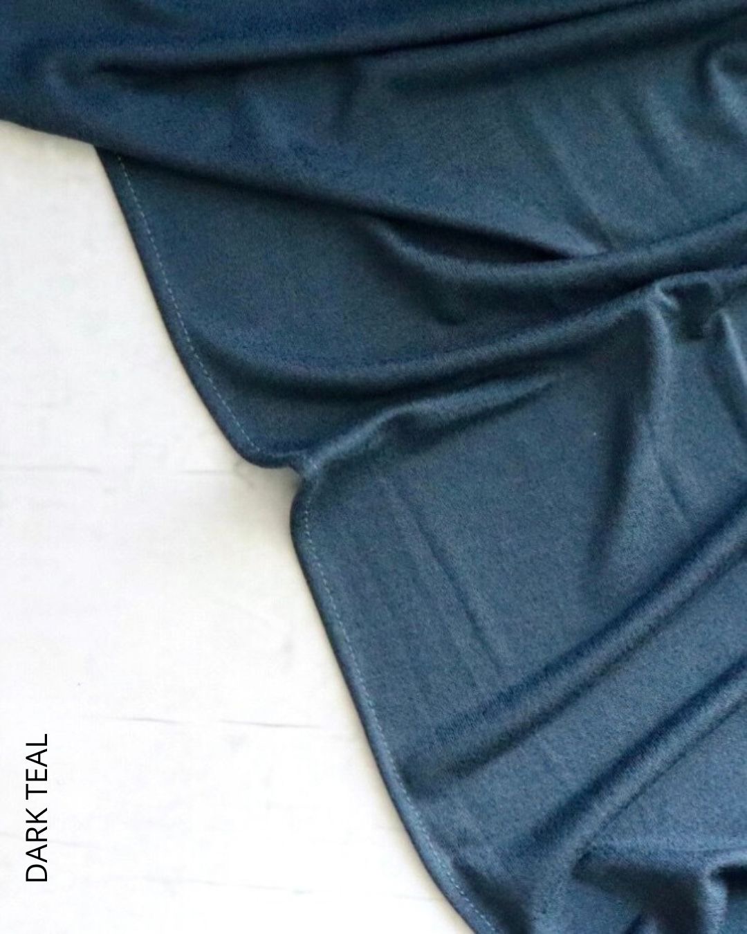 Shimmer Ribbed Jersey – Dark Teal Hijabs & Shawls
