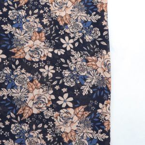 Shop Printed Chiffon Square Hijabs - Navy Bouquet Online | Modesty Hut
