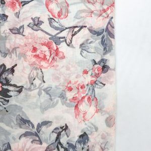 Shop Printed Chiffon Square Hijabs - Pink Blossom Online | Modesty Hut