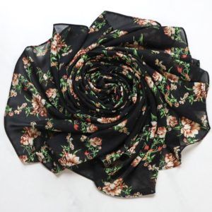 Shop Printed Chiffon Square Hijabs - Rose Vine Online | Modesty Hut
