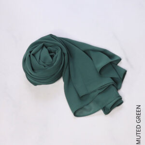 Dark-Muted-Green-Chiffon-Hijabs-and-Shawls